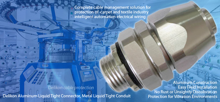 [CN] Delikon Automation Delikon Liquid Tight conduit swivel Aluminum Connector, Metal Liquid Tight Conduit, The complete cable management solution for protectio